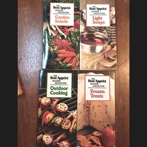 💕3/$15 Bon appetit 4 titles cookbook set vintage recipes pocket gift set